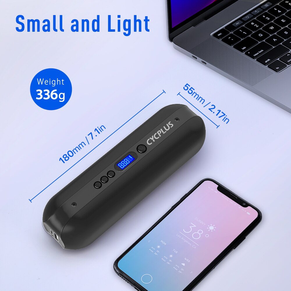 CYCPLUS A2 Smart Air Inflator Electric Bike Pump Bicycle Accessories High Pressure for Car Tirs Balls MTB Road Bikes