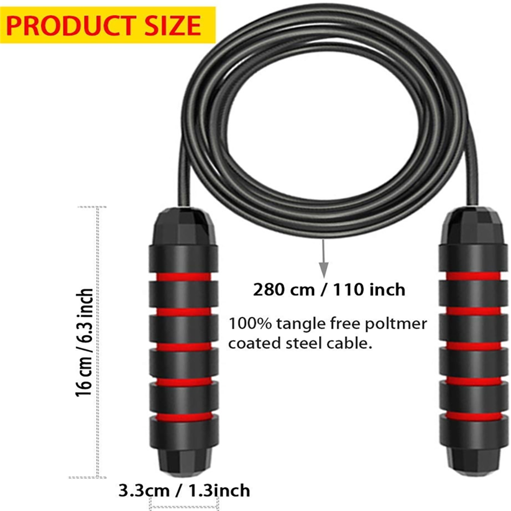 Hopprep viktade tunga hopprep crossfit träning för män kvinnor justerbara sporter gå ner i vikt träningsutrustning