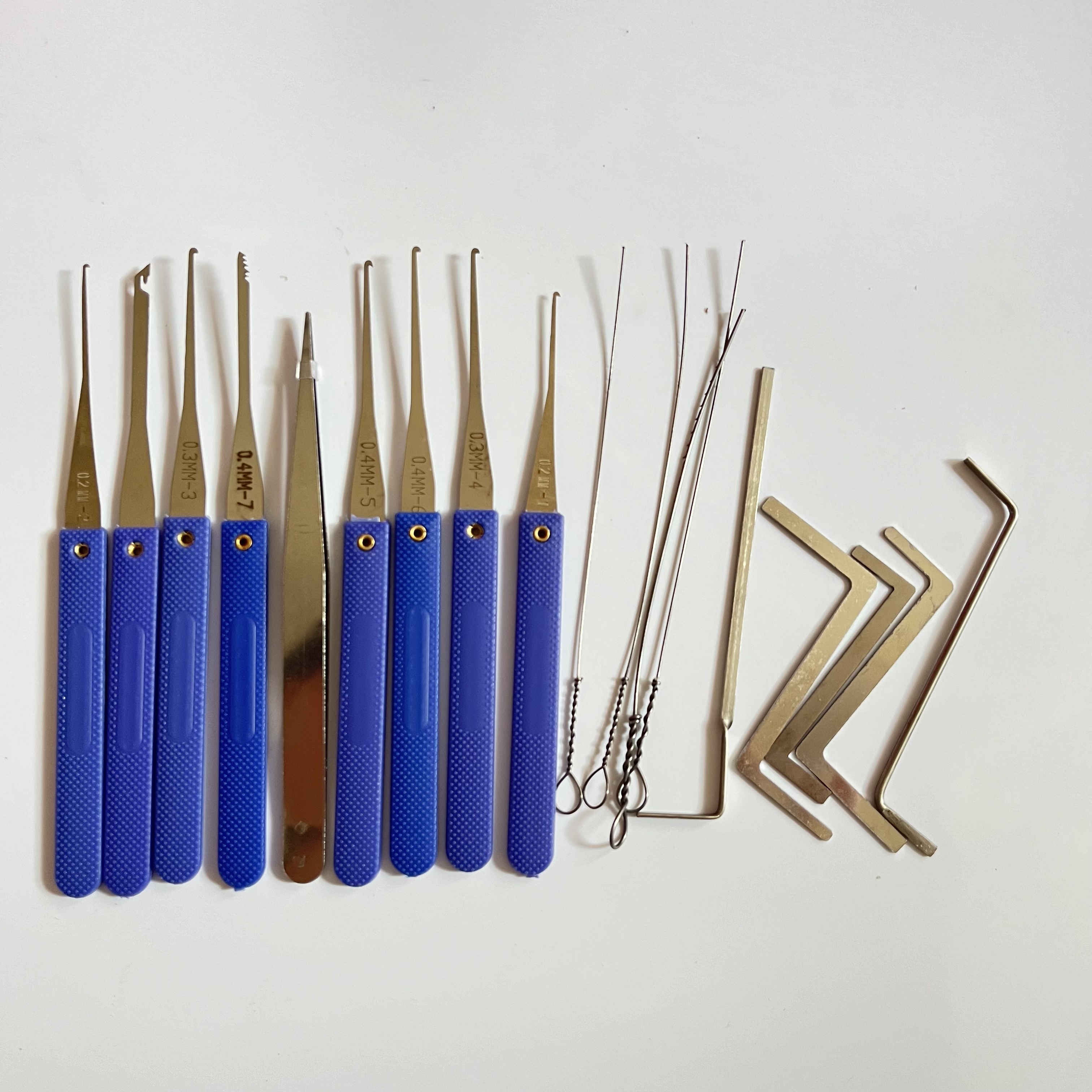 Kit d'outils d'extraction de serrurier 18 en 1, ensemble d'outils de retrait de clé cassée avec clé à Tension, outils pour la famille, aide à la vie à domicile