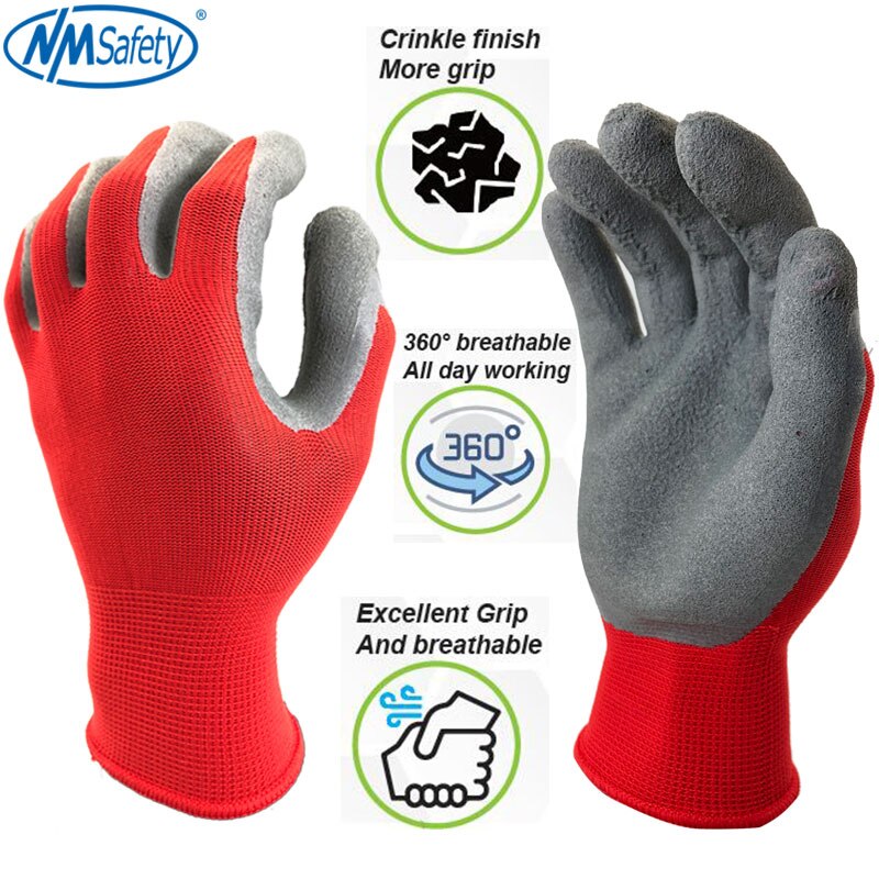 Nmsafety Werkhandschoenen Anti-Slip Unisex Outdoor Met High-Elasticiteit Handschoen
