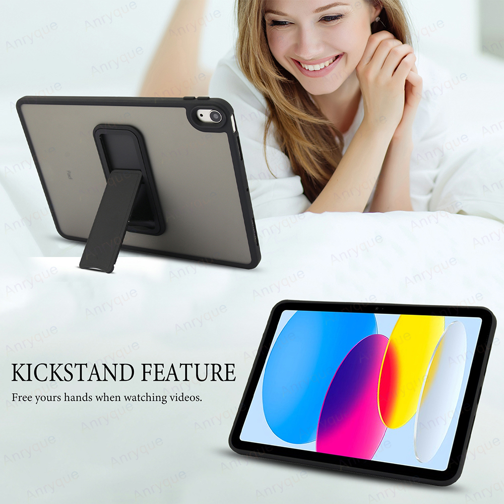 Caso de suporte para ipad 11a geração 11 Polegada 2025/10a geração 10.9 ''2022 acrílico fosco capa dura funda com suporte