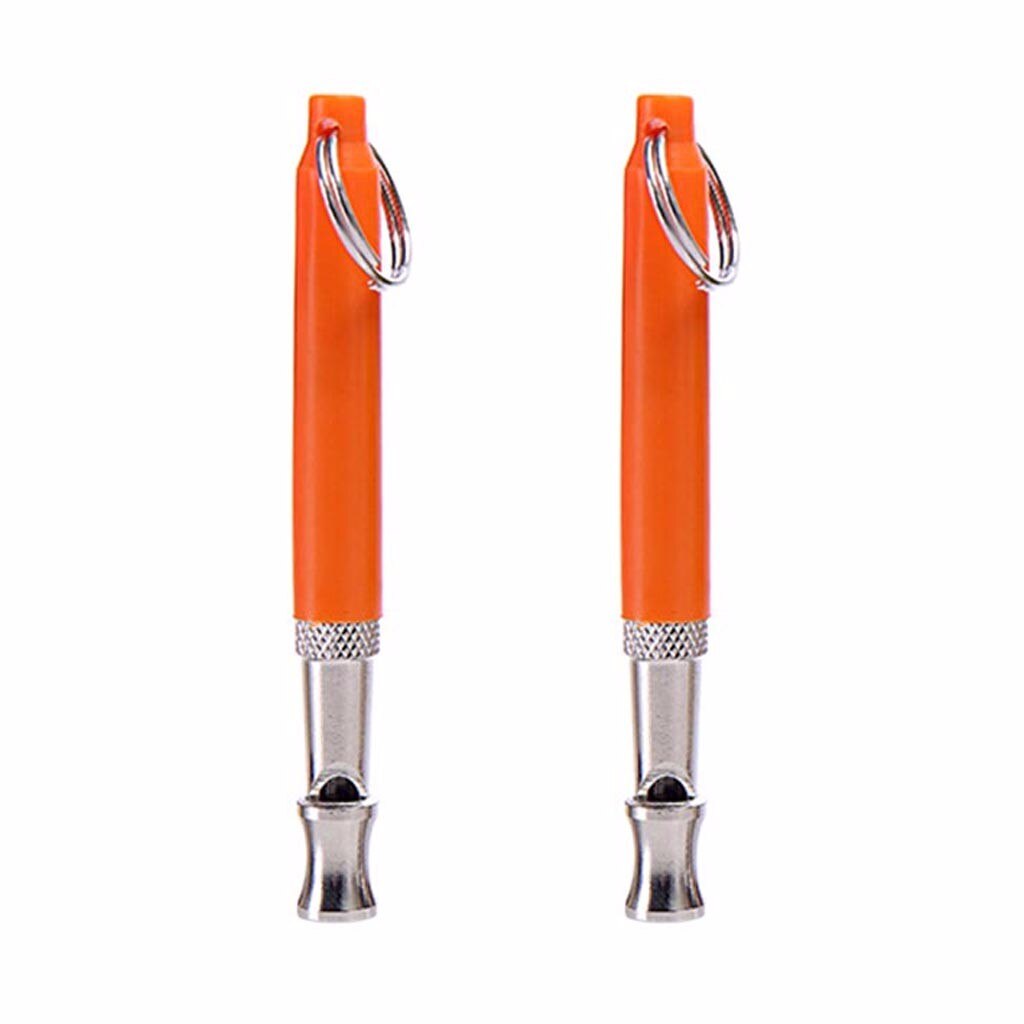 2 Stuks Hond Fluitje Professionele Training Fluitje Voor Kleine Middelgrote Hond Verstelbare Fluitje Met Touw Hond Dierbenodigdheden: orange