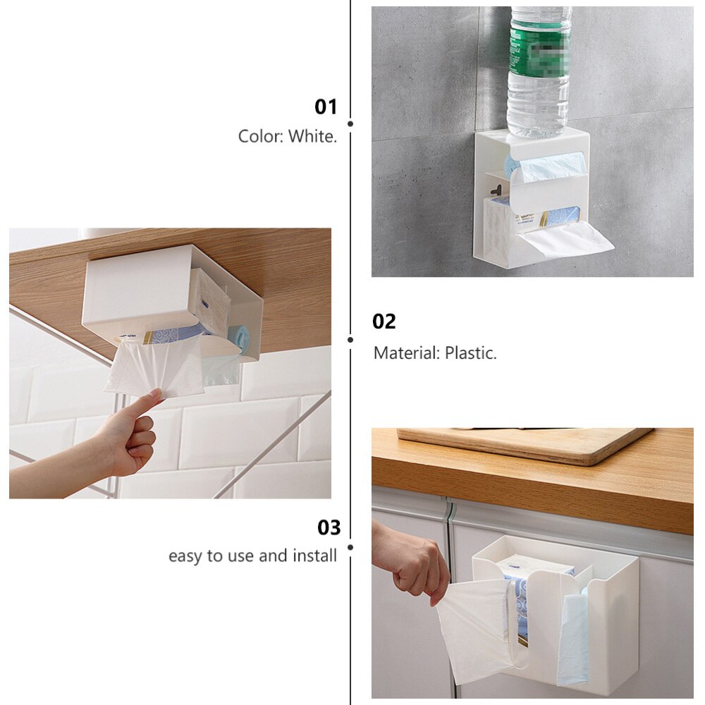 1pc papirkasse tissuekasse boksfri tissuekasse til køkken toilet kontor