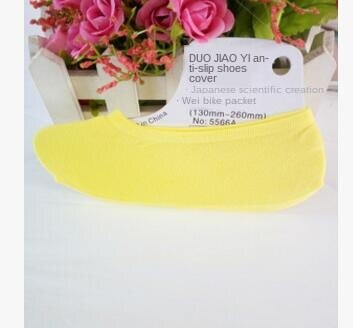 Magie Socken seicht Mund unsichtbar Kinder Boot Socken Silikon Anti-Schleudern Baby Mädchen Socken Frühling Sommer Super elastisch dünn Samt: Gelb