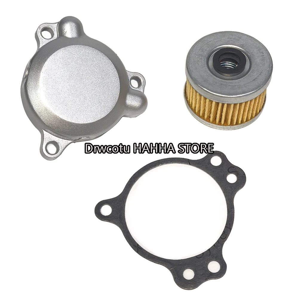 For Loncin Voge 300R / Rr LX300-6A / 6F LX300GS-B 300AC 300GY RALLY 300DS CR6 Motorcycle Oil Filter Gasket Filter Element Cover