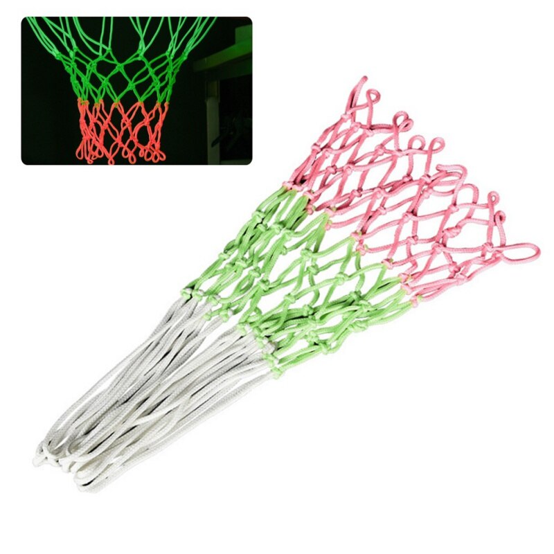 Light Up Basketball Net Heavy Duty Glowing Night Luminous Free Shiping: S