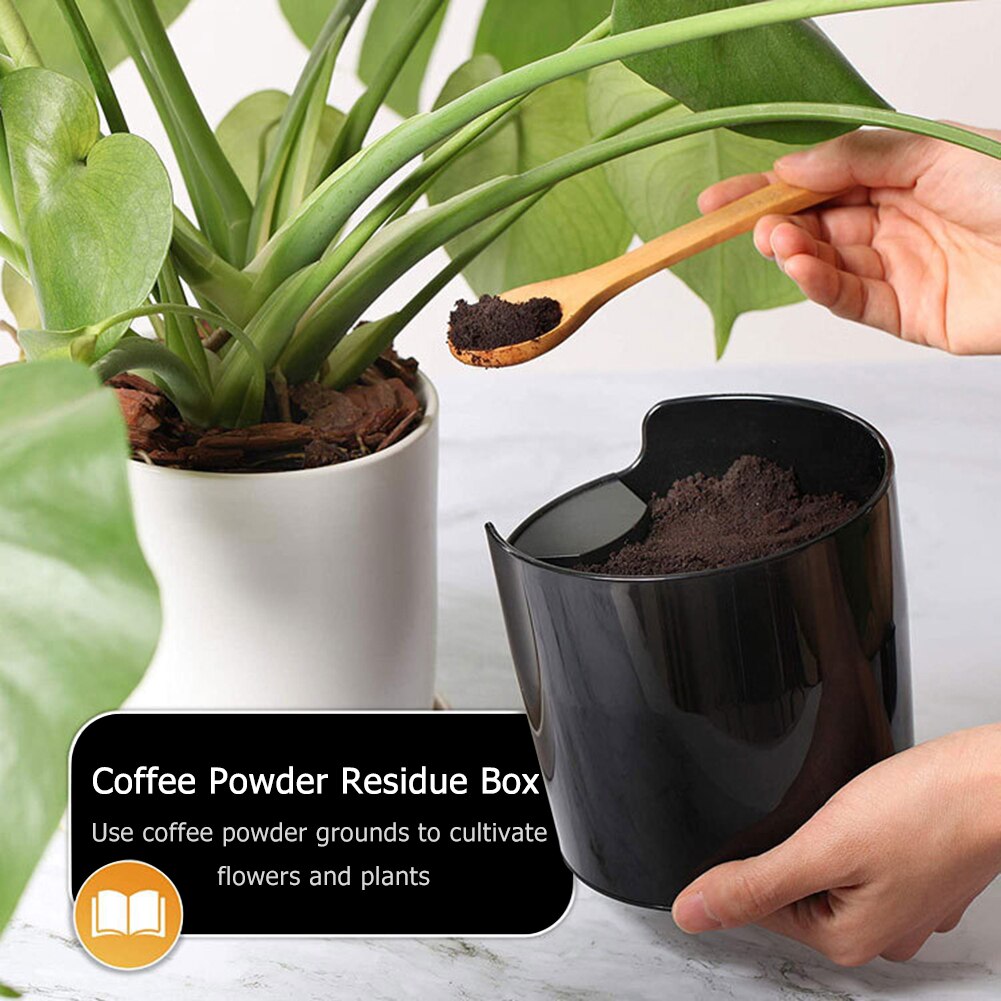 Dump Bin Shock Absorbent Coffee Grind Knock Box Recycling ABS Waste Storage Easy Clean Bar Accessory Machine Barista