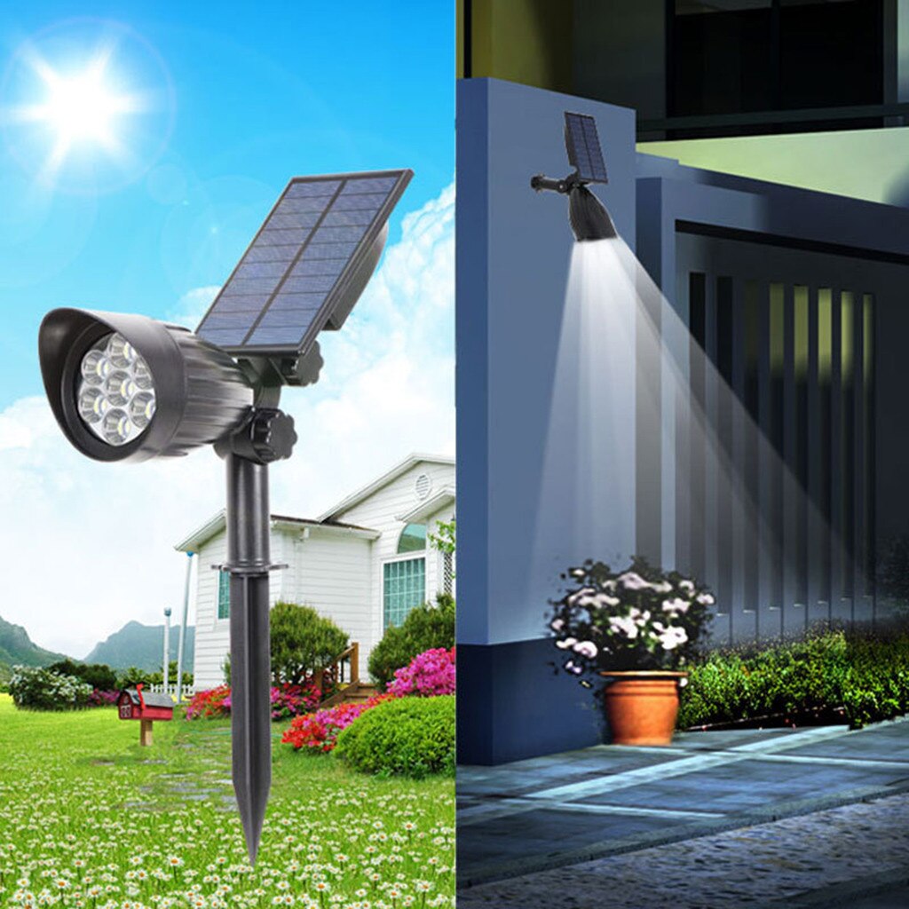 LED Solar Pathway Lights Landscape Patio Yard Lights Solar Wall Light for Garden Driveway Pathway ground light solar panel