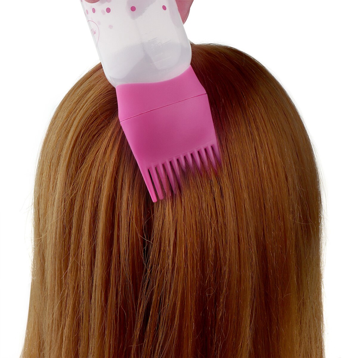 3 farver shampoo flaske plast olie kam applikator flasker stor kapacitet dispensering salon hårfarvning styling tilbehør
