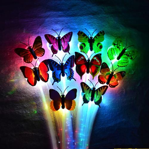 LED Haar flechten Blinkende LED Licht hoch Schmetterling Haar Clip flechten Optische Faser Haarnadel Party Dekor Für Leuchtende LED Party liefert: Ursprünglich Titel