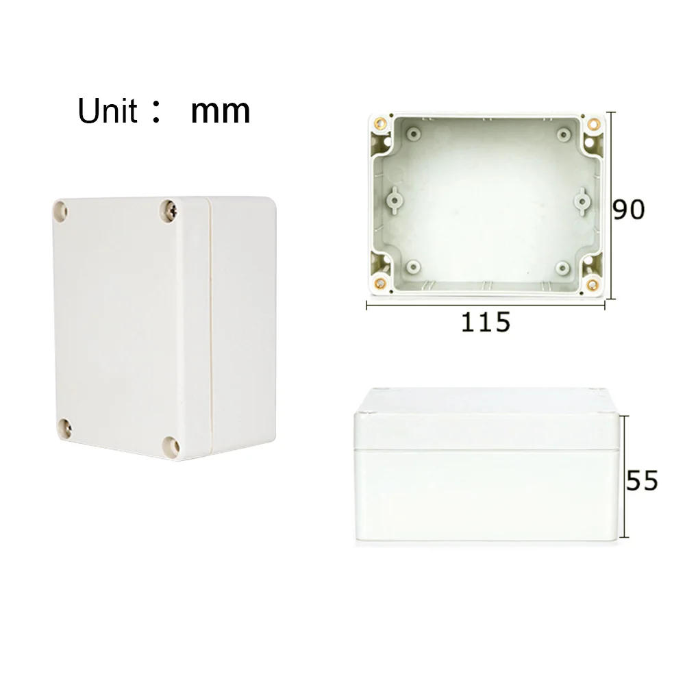Caja ABS de conexiones para proyectos electrónicos, Cable eléctrico IP67, cajas de plástico impermeables para exteriores, Kit de caja de cables sellada DIY: Lavanda