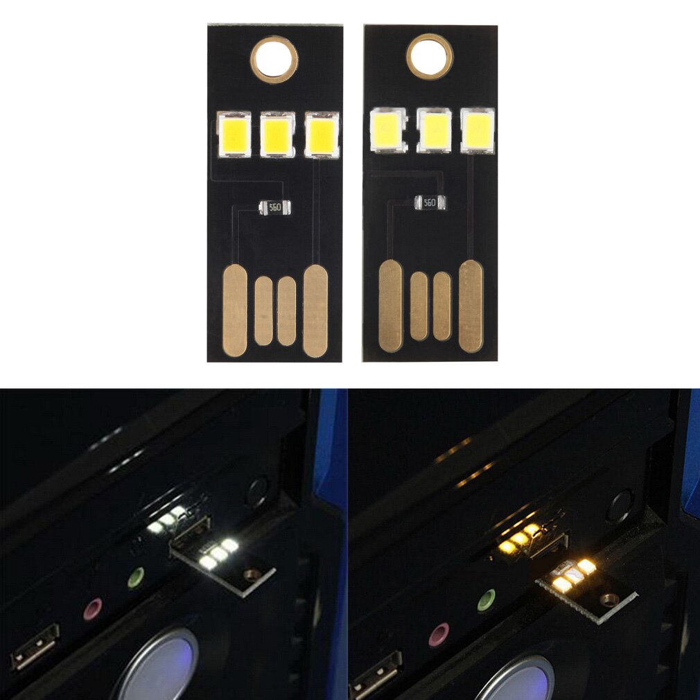 Mini cahier liseuse LED USB lave ordinateur lampe batterie externe livre veilleuse nouveauté ampoule doigt tactile ajuster la luminosité