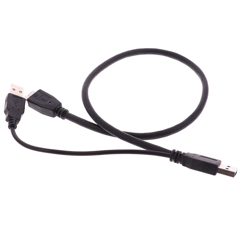 1Pc USB 3.0 A Male Micro USB 3.0 B Y Cord Cable For External Hard Drive Disk Cables