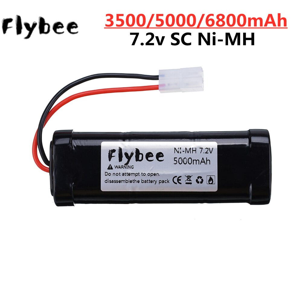7.2 V 3500Mah 5000Mah 6800Mah Ni-Mh Sc Batterij Voor Rc Speelgoed Tank Auto Vliegtuig Helicopter Met Tamiya connectors 7.2 V Batterij