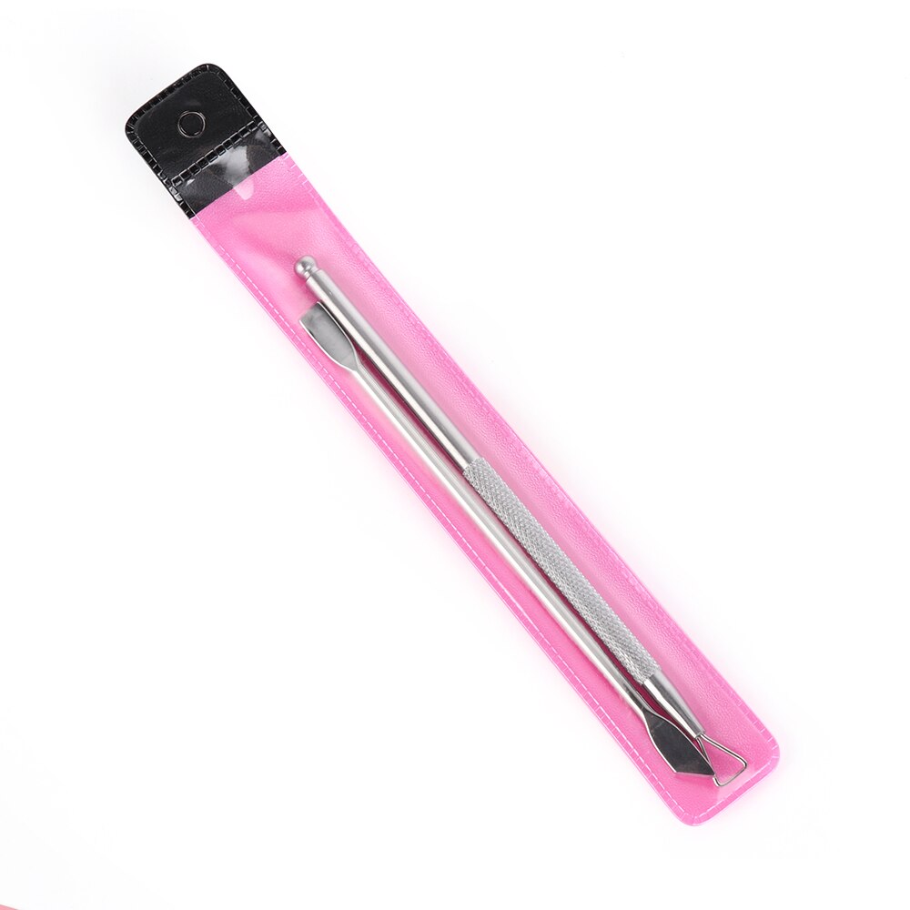 2 stuks Rvs Nagellak Remover Art Accessoires Cuticle Dunschiller Schraper Verwijderen Gel Nagellak Nail Art Remover Gereedschap