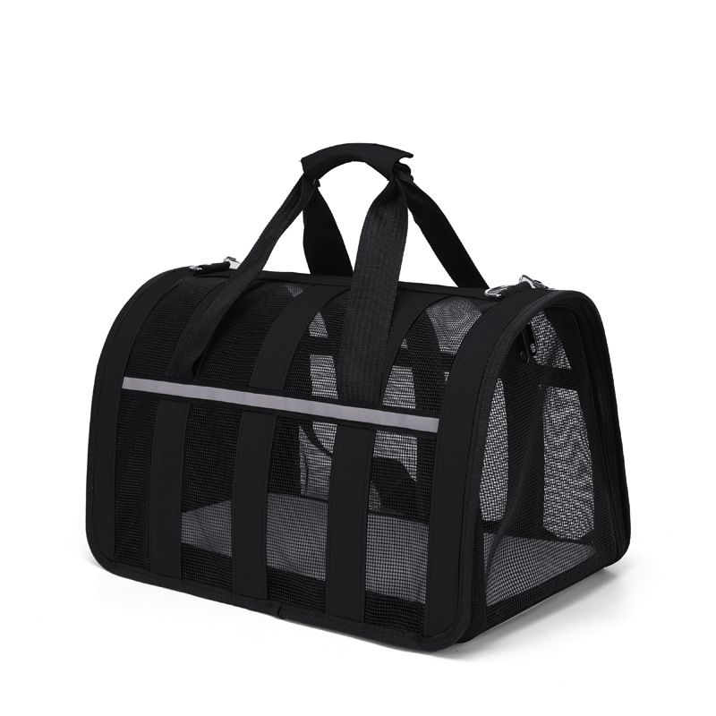 Pet Carrying Case Bag Comfortable Space Capsule Portable Cat Handbag Breathable Dog Out Bag Strap Carrier Travel: black / S
