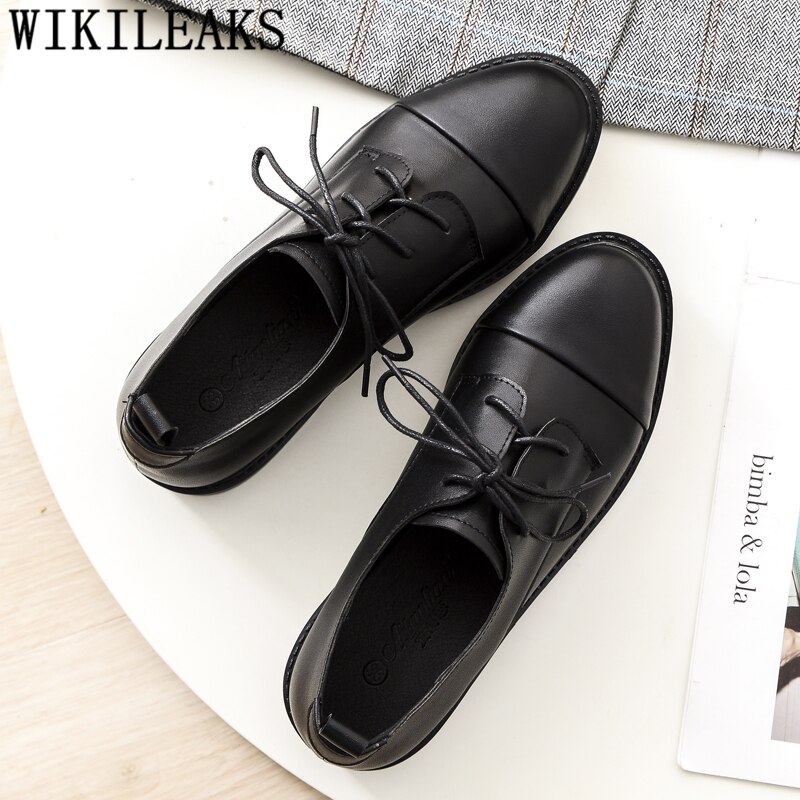 Zapatos Oxford para Mujer, Mocasines cómodos, – Grandado