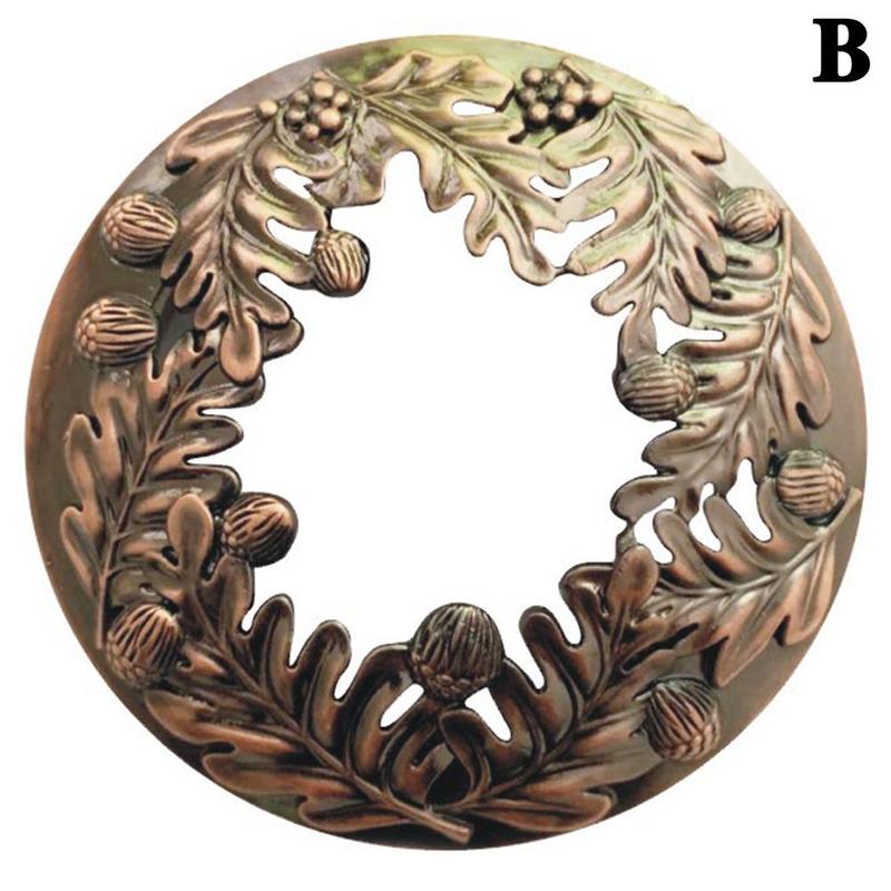 Couvercle de bougie en métal, 6.7cm, couverture de bougie en métal à manches, haut de décor de brûlure de maison, couvercle uniforme, accessoires: B