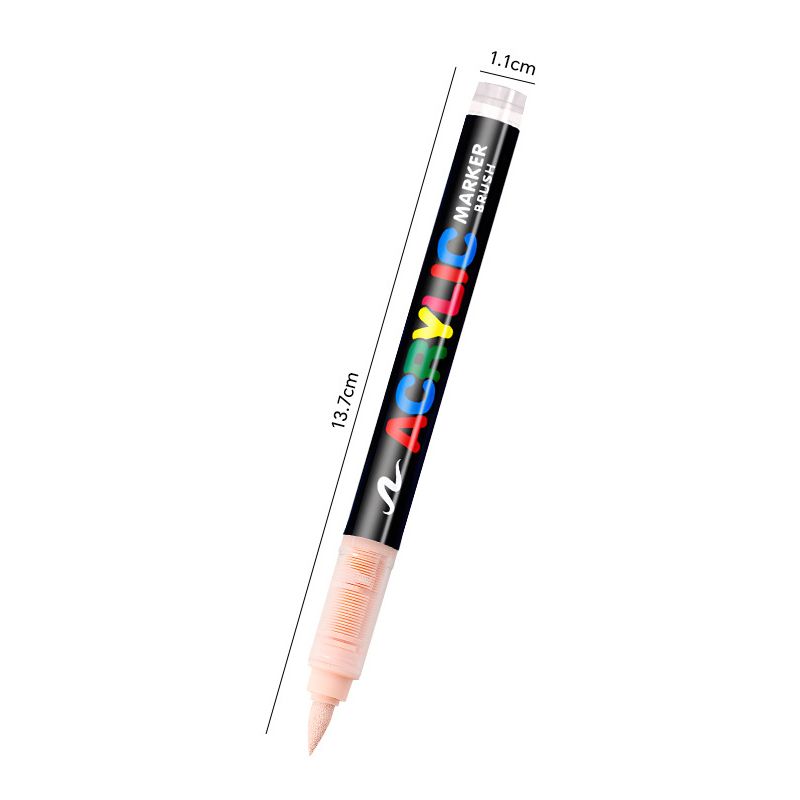 One direct liquid acrylic marker paint brush pen painting stone ceramic glass wood canvas making drawing graffiti coloring pen: Blue