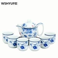 Kinesisk navn keramik jingdezhen keramiske tesæt kung fu te boligdekoration, jule kinesisk bryllup forsyninger god