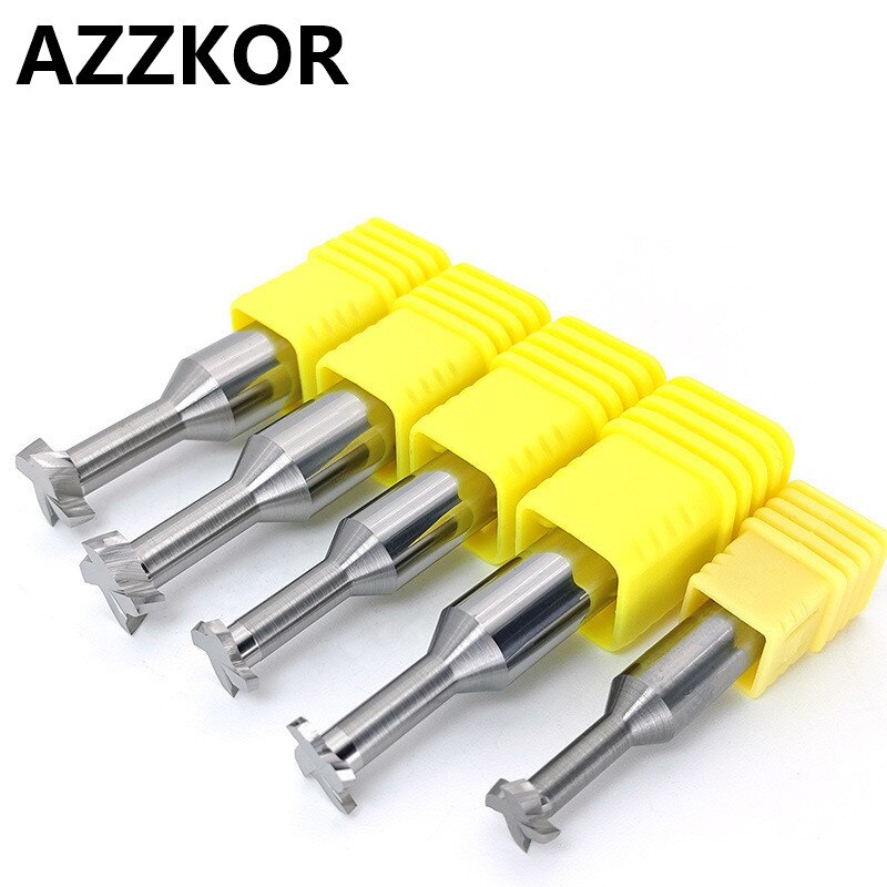 Tungsten steel Whole Alloy Milling Knife T Slot Milling Cutters Machining Hard Aluminum Copper Wood Special Groove Type Cutters