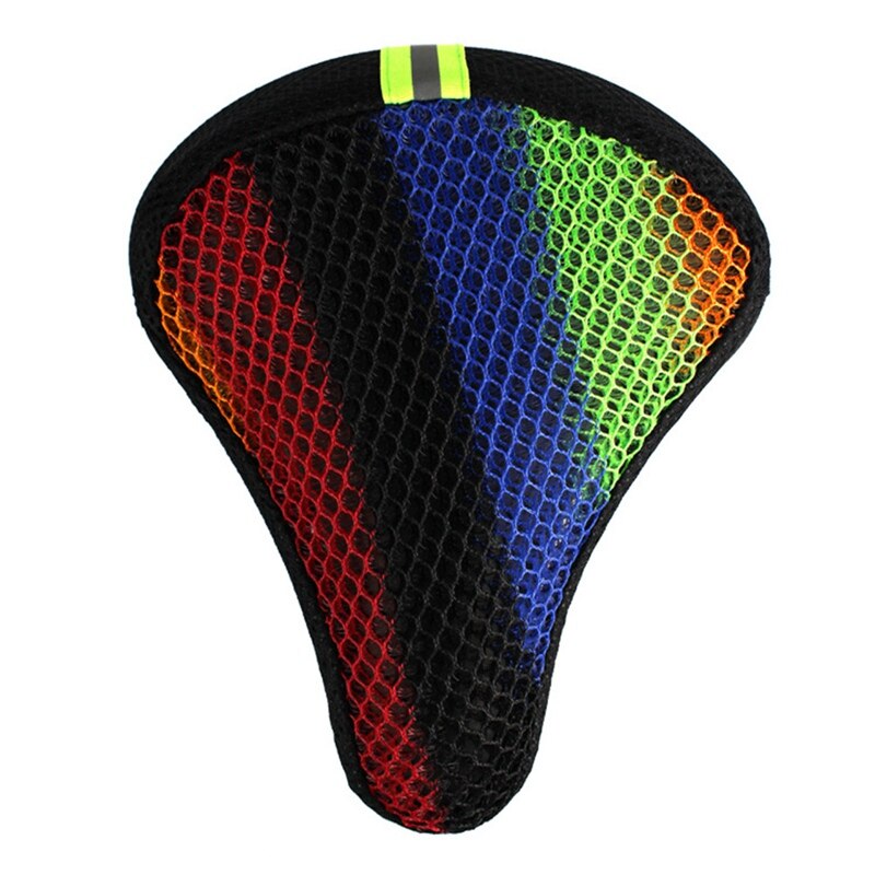 Andningsbar stötdämpning vattentät polyester universell ersättningsdyna cykelsätesöverdrag solskydd ergonomiskt mesh: Mc