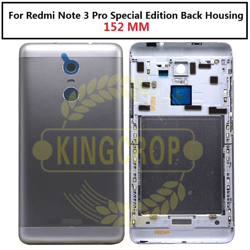 Voor Xiaomi Redmi Note 3/ Note 3 Pro 150 Mm 152 Mm Volledige Netwerk Batterij Metal Back Rear Cover behuizing Deur Met Onderdelen