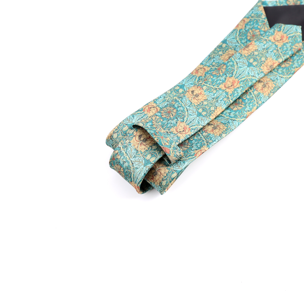 Corbata para hombre de 8CM, patrones de estampado, corbatas clásicas para hombre, novio, tacto manual, poliéster, Floral, accesorios de boda de negocios