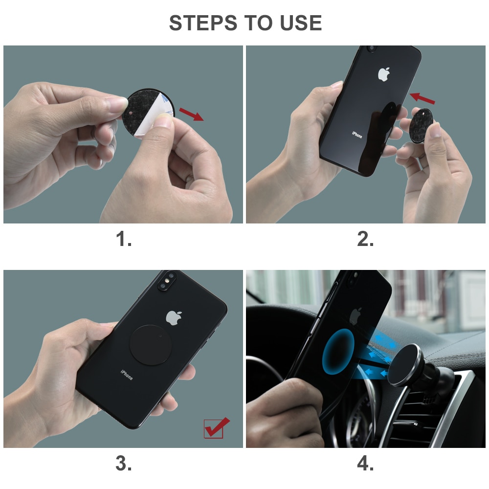 Floveme Universele Sterke Magnetische Auto Telefoon Houder Voor Telefoon In Auto Stand Voor Auto Air Vent Mount Auto Houder Voor iphone 11 7 8 Xr