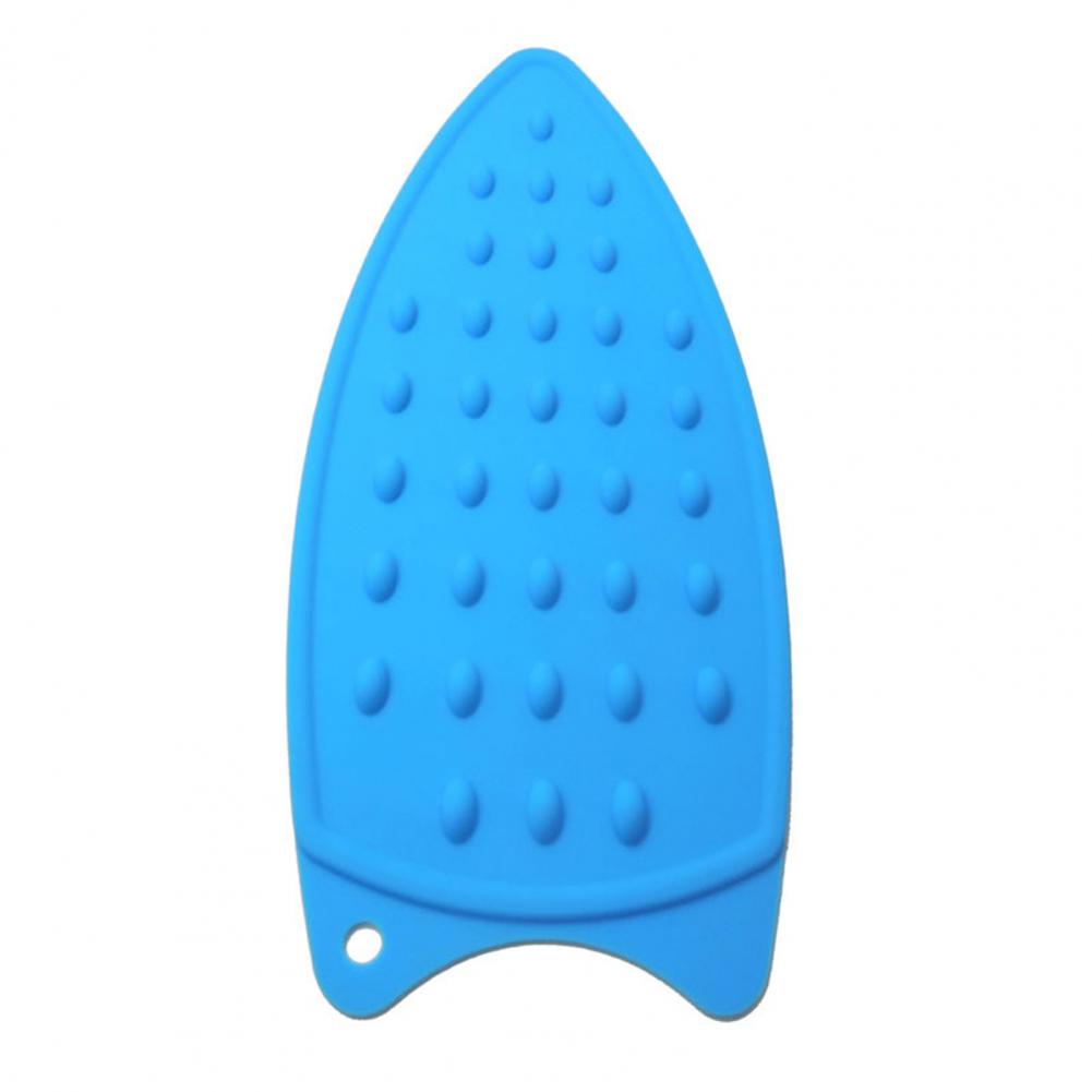 Multicolor Silicone Iron Rest Pads Mats Safe Surface Iron Coaster Stand Mat Holder Ironing Pad Insulation Boards: Blue