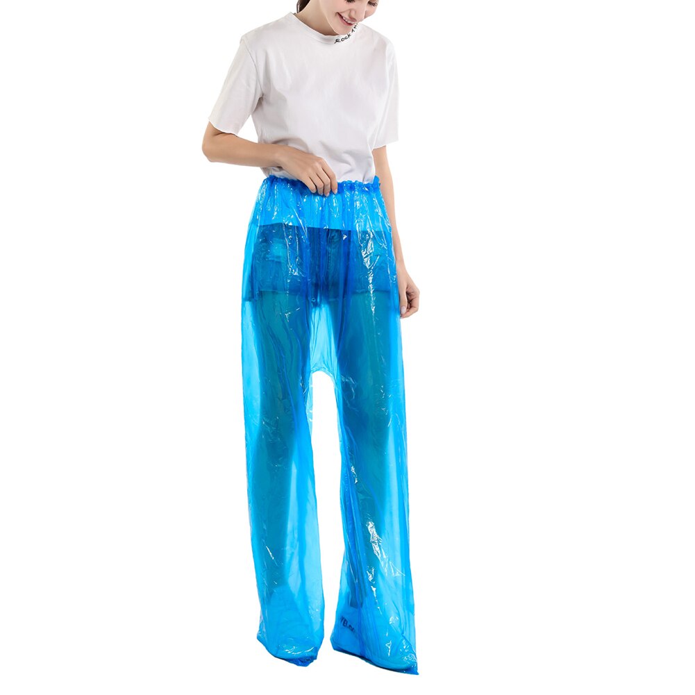 Women Men Glass Slideway Rafting Drift Waterproof Dustproof Disposable Protective Raincoat Pants Pants Transparent Rainwear Set