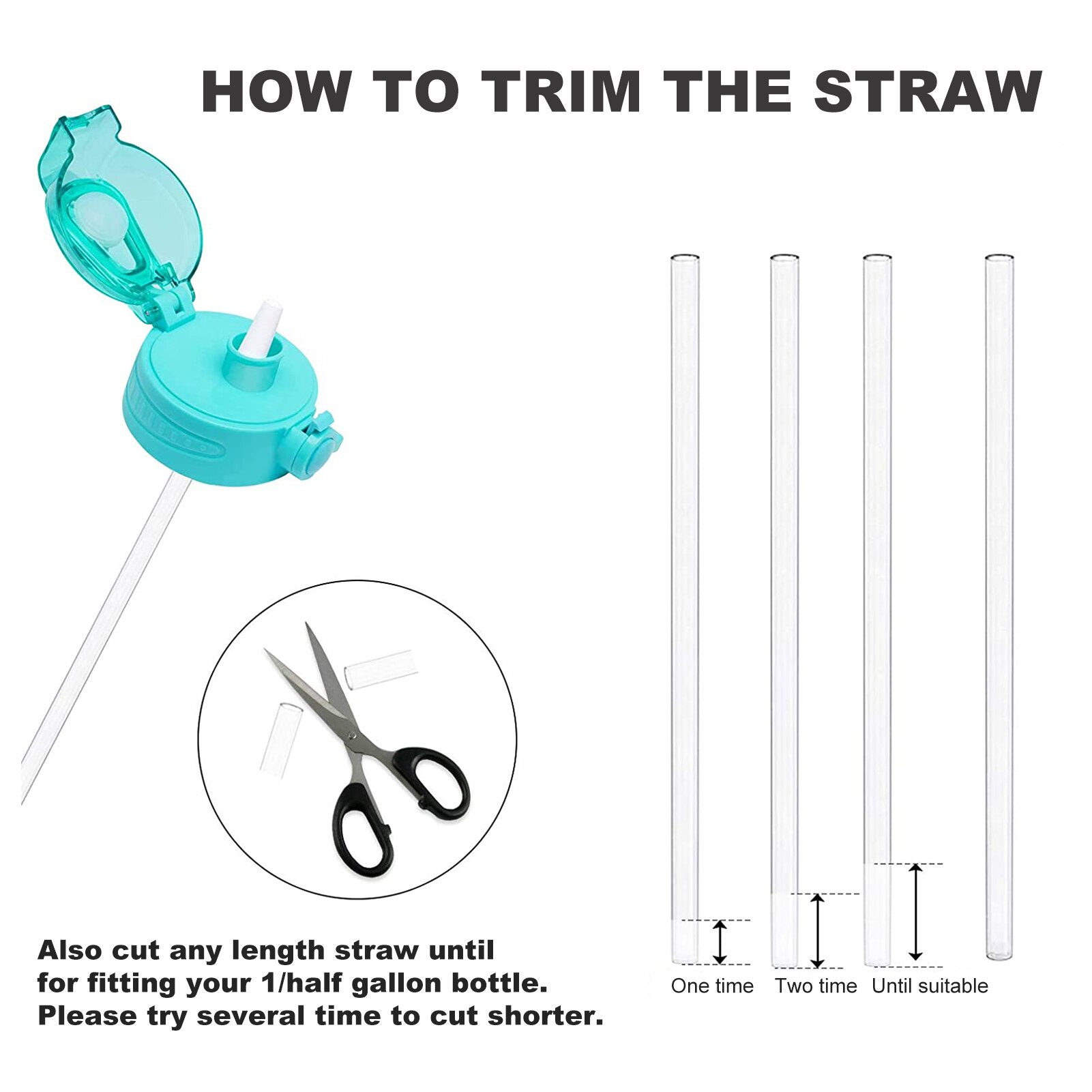 Reusable Straws for Gallon Water Bottle BPA Free A... – Vicedeal