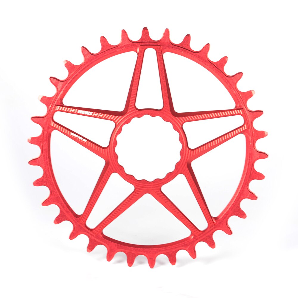 PASS QUEST Direct Mount MTB Mountain Bike Chainring 28-38T 3mm Offset Round Narrow Wide ChainWheel For RACEFACE Bicycle Crankset: For RACEFACE red / 32T