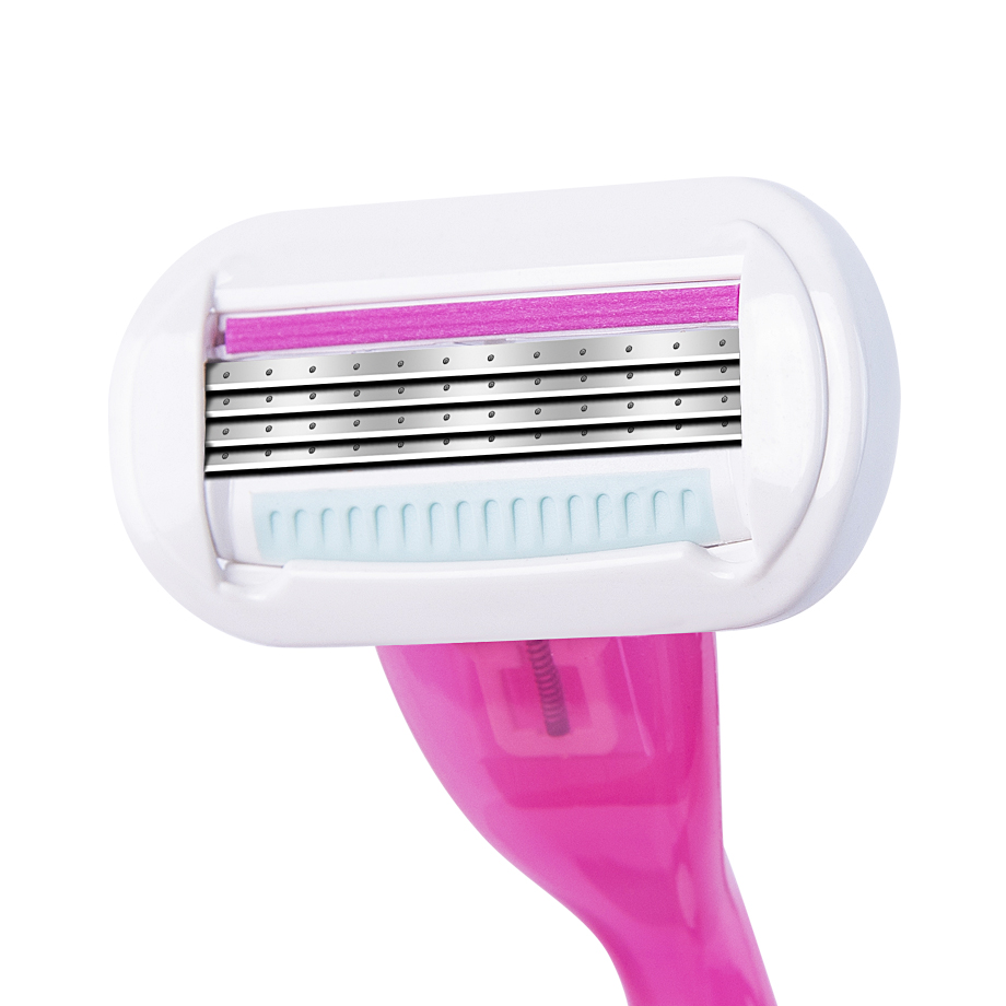 rasoir a barbe homme rasoir pour visage rasoire qshave IGUETTA – rasoir manuel Ultra-fin à 4 couches, 1 manche + 3 pièces de rechange, lame à Induction, pour toute la famille, salle de bain, , tendance