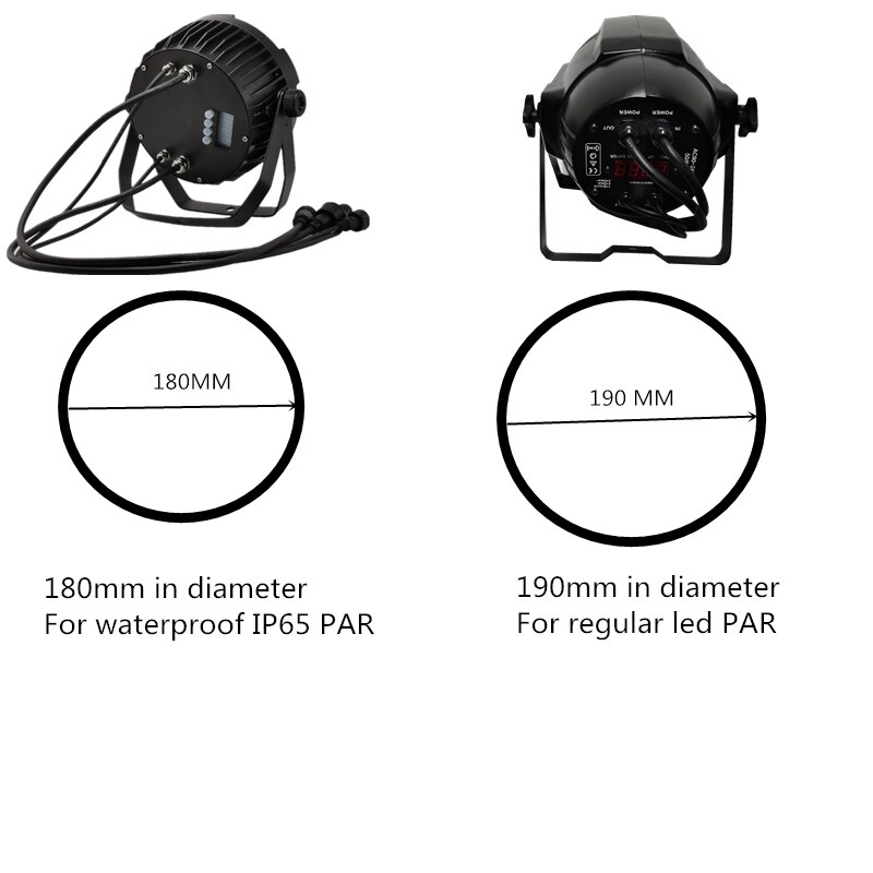 Pinspot LED RGBW 12W 4in1 DMX - Proiettore Per Discoteca, Palla Specchio, Occhio Di Bue - Foto 7