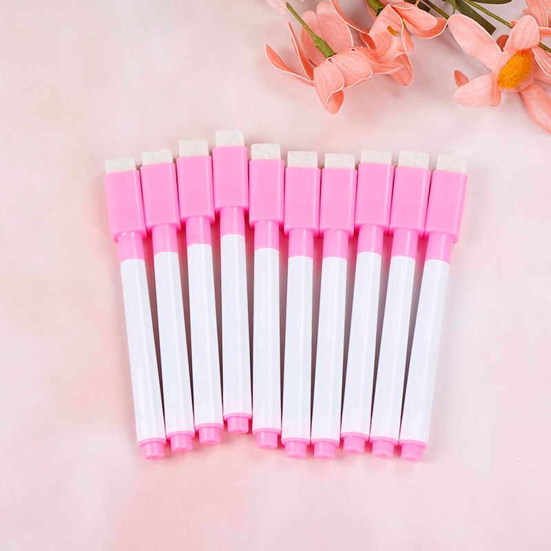 10 Pcs 8 Kleur Uitstekende Magnetische Whiteboard Pen Droog Vegen White Board Markers Magneet Pennen Ingebouwde Gum Kantoor School levert: PK