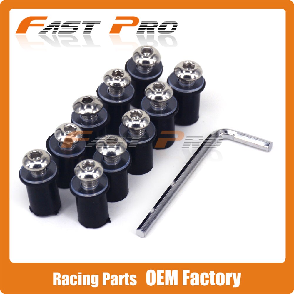 Vis pour pare-brise YZF R1 R6 FZ6R FZ6 XJR400 FZ1 S1000RR GSXR GSX Z1000 ZX10R Z750 998
