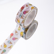 15Mm X 5M Ijs Decoratieve Washi Afplakband (1 Stuk)
