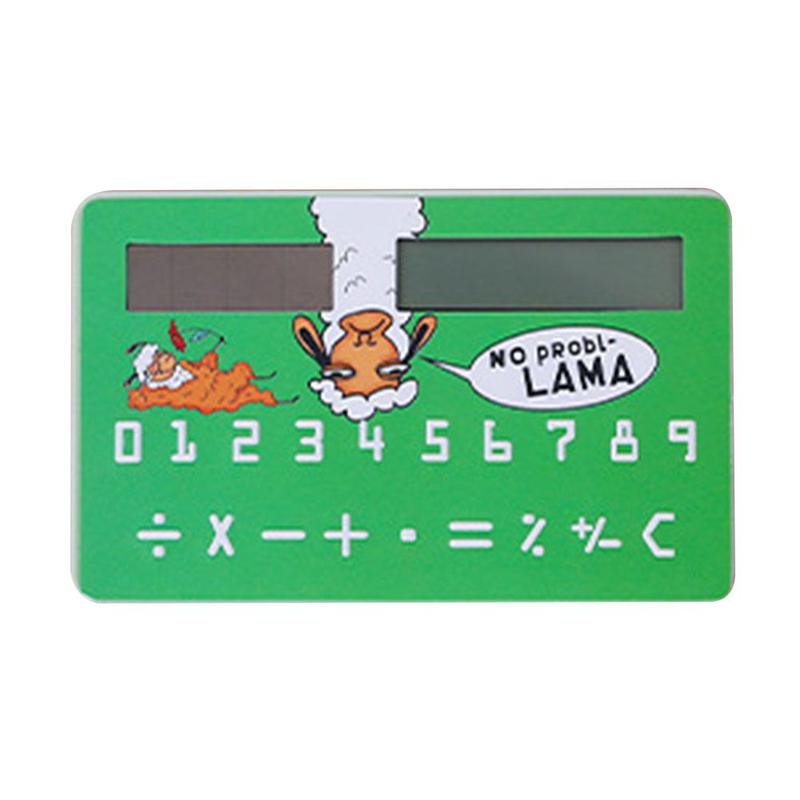 Słodki materiały piśmienne karta przenośny kalkulator mini Handheld ultra-chudy karta kalkulator słoneczny moc mały szczupły kieszeń kalkulator: c