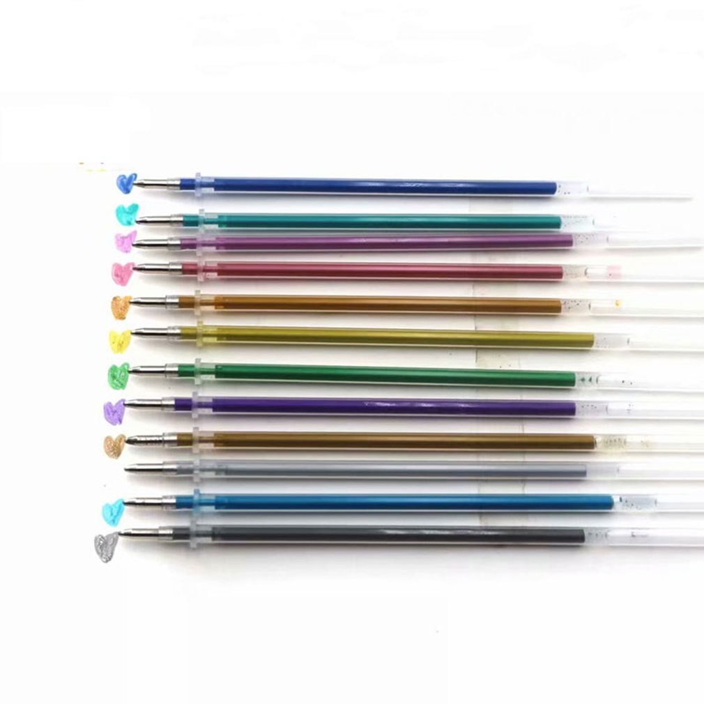 48 Stks/set 48 Kleuren Gel Pen Refill Multi Gekleurde Schilderen Gel Inkt Balpennen Vullingen Staaf Voor Handvat School Briefpapier