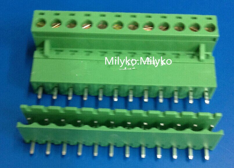 100Pcs 2EDG-5.08-12P + 2EDGV-5.08-12P 2EDG 2Edgv 12Pin 5.08Mm Straight Pin Plug-In Schroefklemmenblok Rohs