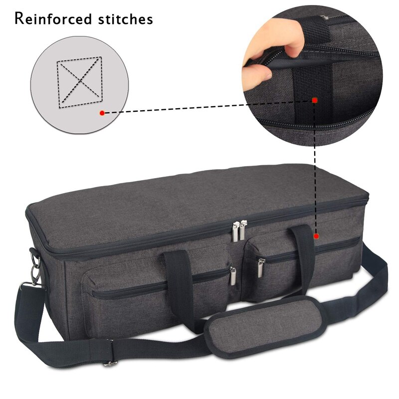 Carrying Bag Compatible with Cricut Explore Air 2, Storage Tote Bag Compatible with Silhouette Cameo 3 and Supplies Purple