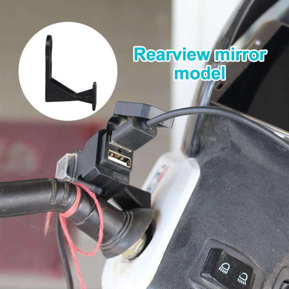 Enchufe USB para motocicleta actualizado, adaptador de fuente de alimentación de 12V con carga de salida USB Dual resistente al agua con interruptor de encendido/apagado para motocicleta