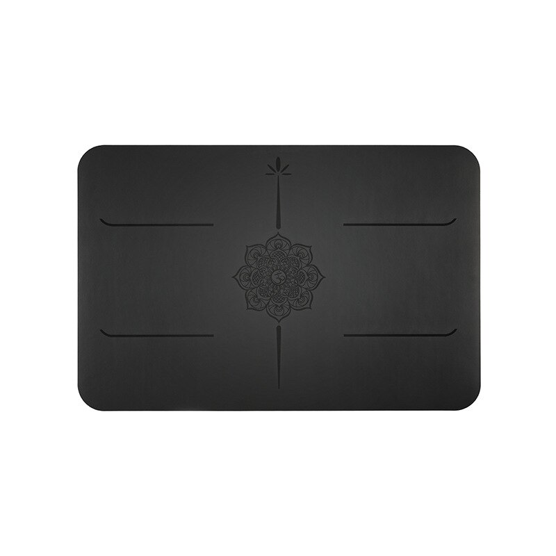 Lezyan LZ-YM01 PU Natural Rubber Yoga Mat Portable Mini Assist Mat Non-slip Flat Support Elbow Pads Meditation Headstand Mat: black