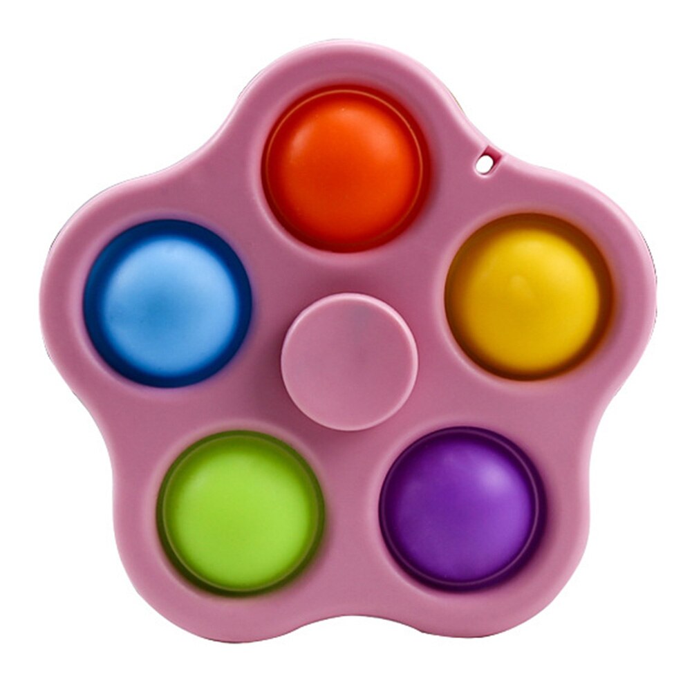 Silikon drücken-blasiert Sensorischen Zappeln Spielzeug Autismus Spezielle Bedürfnisse Blume bilden Stressabbau Spielzeug für Erwachsene Art: Rosa