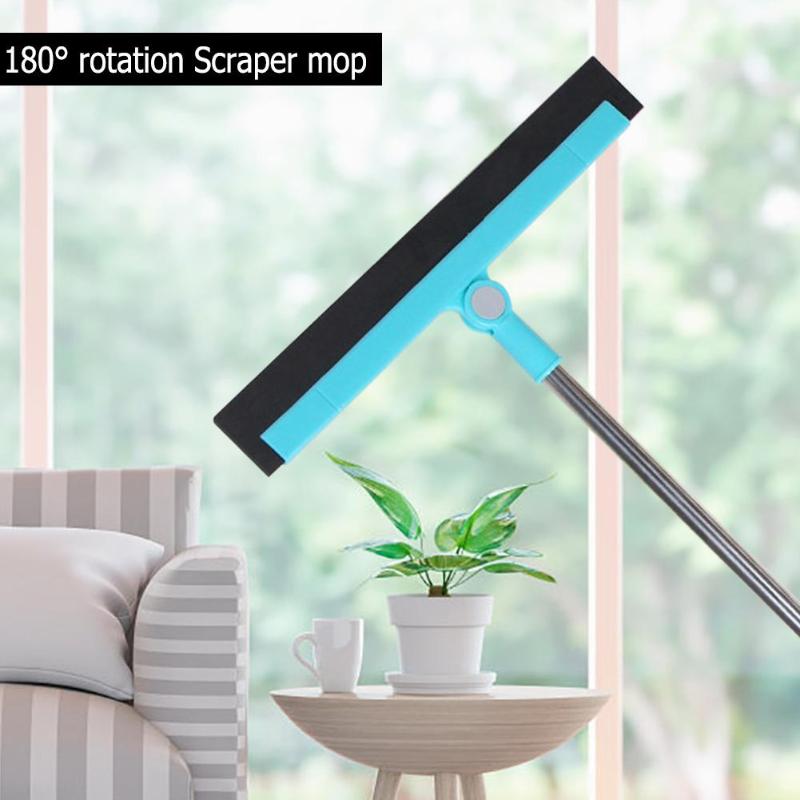 Magic Window Wiper Scraper 180 Degrees Rotatable Hand Push Mop Sweeper Broom Home Floor Windows Cleaning Tools