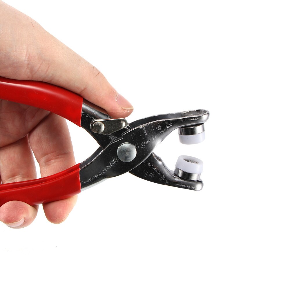 200 Stuks Drukknop Naaien Gratis Knoppen Tool 4 Kleuren Ring Met Rubber Tips Tang Reset Naaien Knop Persmachine naaien Tool