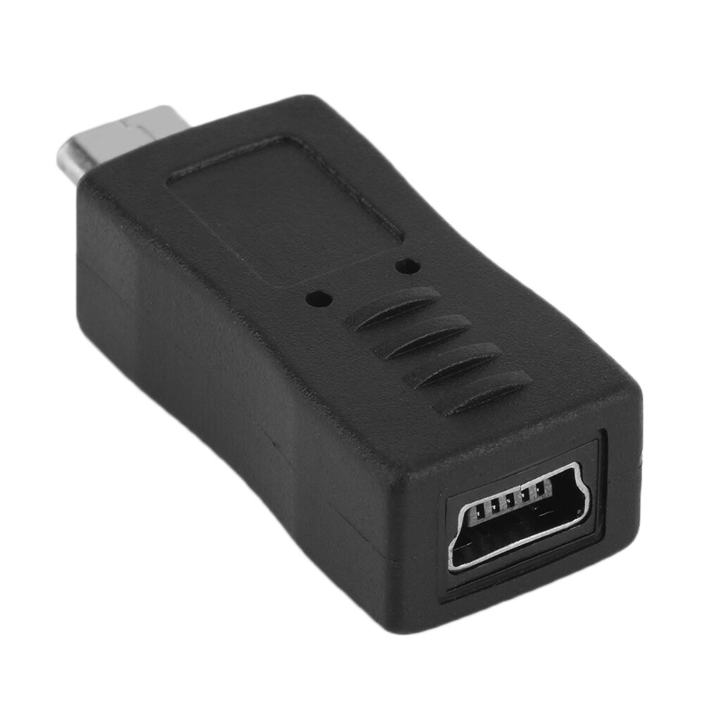 Universele Mini Usb Adapter Mini Usb Female Naar Micro Usb Male Connector Adapter Converter Black