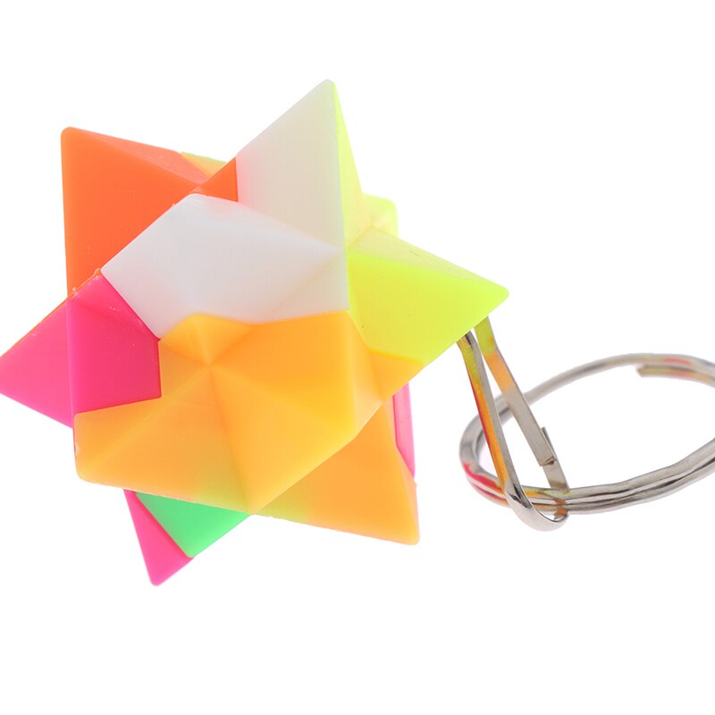 mini Portachiavi per I Bambini Ragazzi Magia cubo Triedro Cilindro Cubo di Velocità Di puzzle Neo Cubo Magico Giocattoli Educativi di Apprendimento