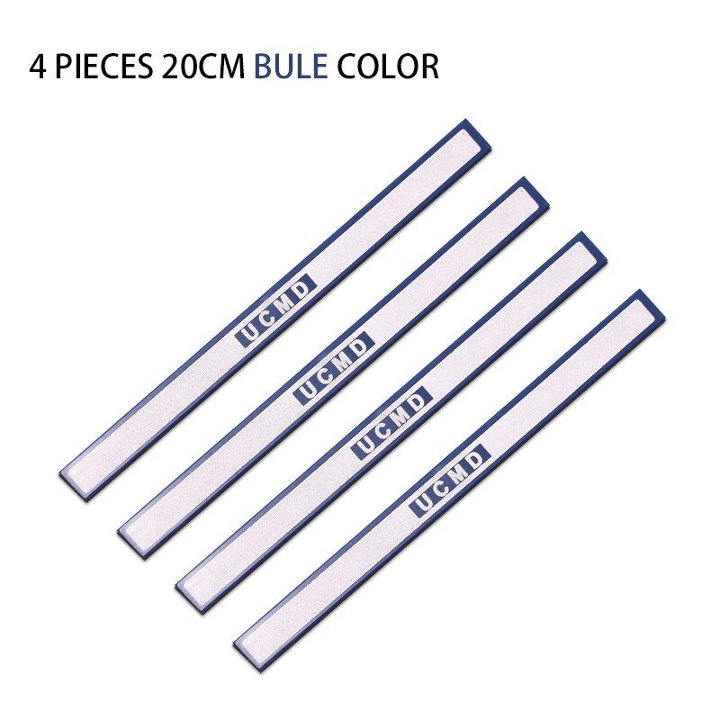 Super Starke Magnetische Streifen Stange Halfter Magneten für Kühlschrank Whiteboard Tafel Bekanntmachung Bretter Küche Kühlschrank Aufkleber: 4 Stücke Blau 200mm